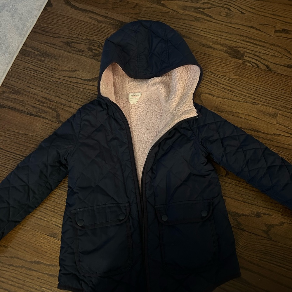 Girls J.Crew Sherpa lined fall jacket